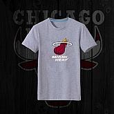 Men's Heat Fresh Logo Gray Short Sleeve T-Shirt FengYun,baseball caps,new era cap wholesale,wholesale hats